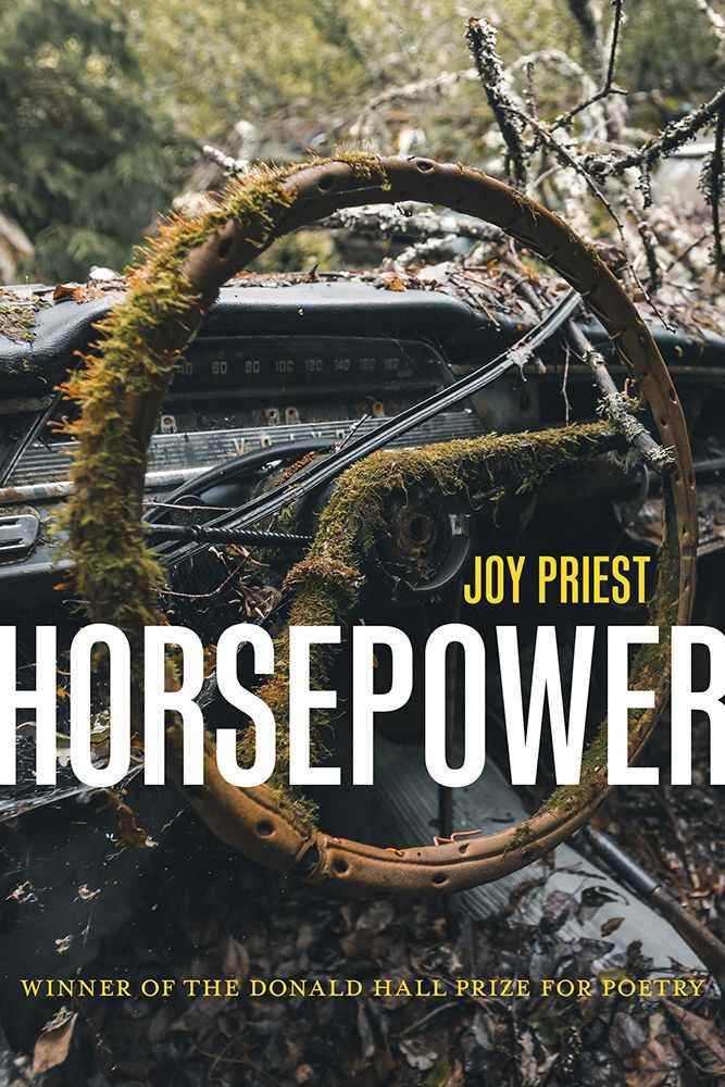 Un graphique de la couverture de Horsepower par Joy Priest
