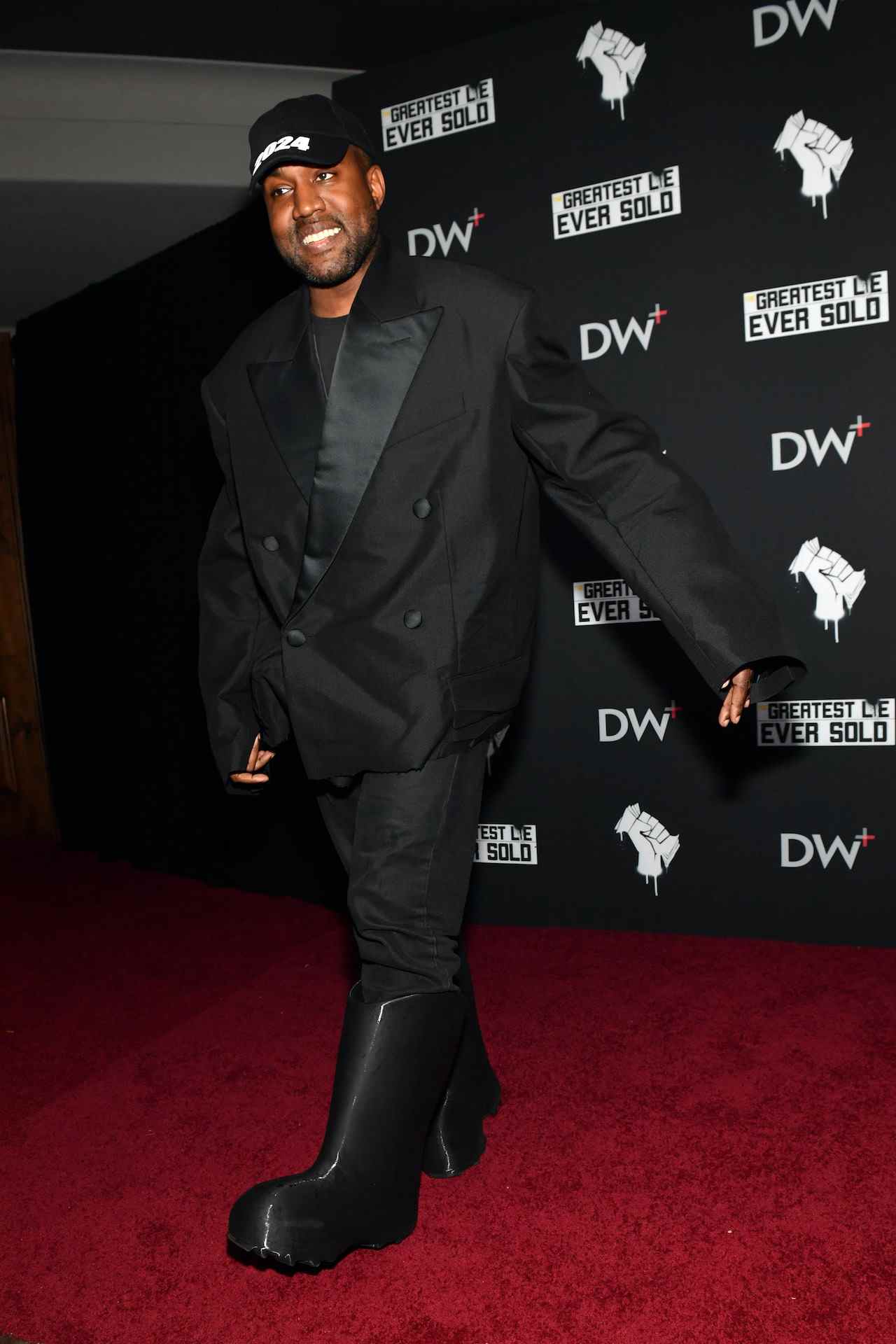 Kanye West sur le tapis rouge