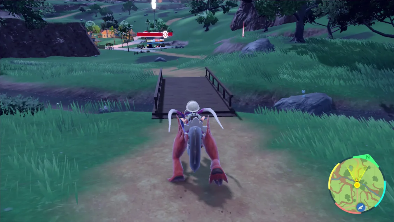 Dans Pokémon Scarlet et Violet, vous pouvez chevaucher votre Pokémon légendaire pour traverser rapidement la région de Paldea. 