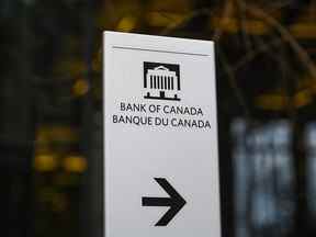 Un signe pour la Banque du Canada à Ottawa.