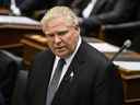 Le premier ministre de l'Ontario, Doug Ford, prend la parole devant l'Assemblée législative de Toronto le 14 septembre 2022.   
