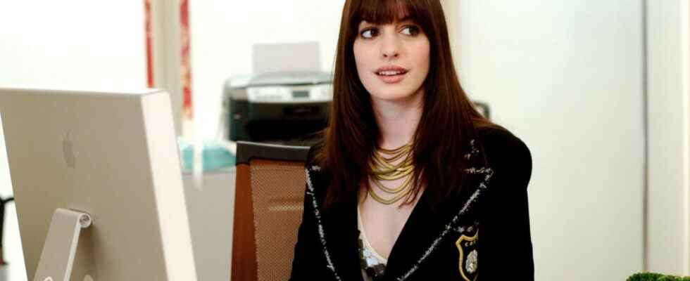 Anne Hathaway in The Devil Wears Prada.