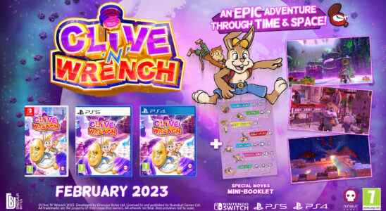 Clive 'N' Wrench sera lancé en février 2023 sur PS5, PS4, Switch et PC