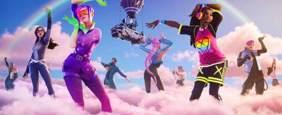 Fortnite promo image for Rainbow Royale event
