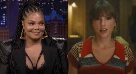 Left to Right: Janet Jackson on The Tonight Show and Taylor Swift in the Anti-Hero Music Video.