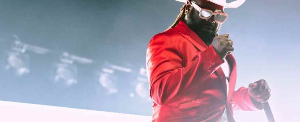 T-Pain performs at The Novo on May 12, 2022 in Los Angeles, California.