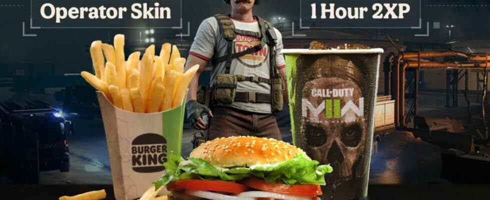 modern warfare 2 burger king