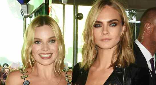Margot Robbie and Cara Delevingne at Suicide Squad premiere
