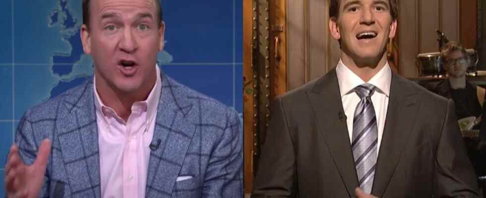 Peyton Manning and Eli Manning on Saturday Night Live
