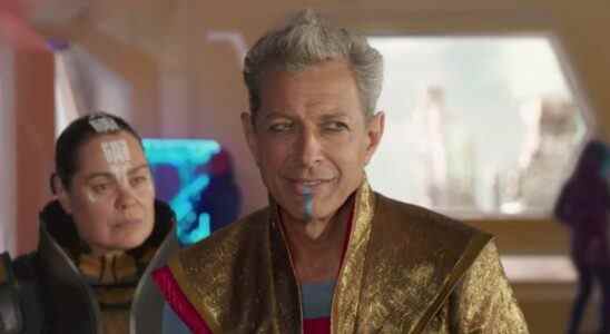 Jeff Goldblum as the Grandmaster in Thor: Ragnarok