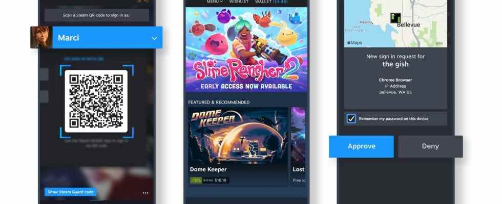 Valve met enfin à jour l'ancienne application mobile maladroite de Steam sur iOS et Android