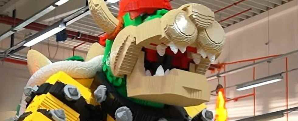 Voici comment le Bowser LEGO de 14 pieds de haut a été construit