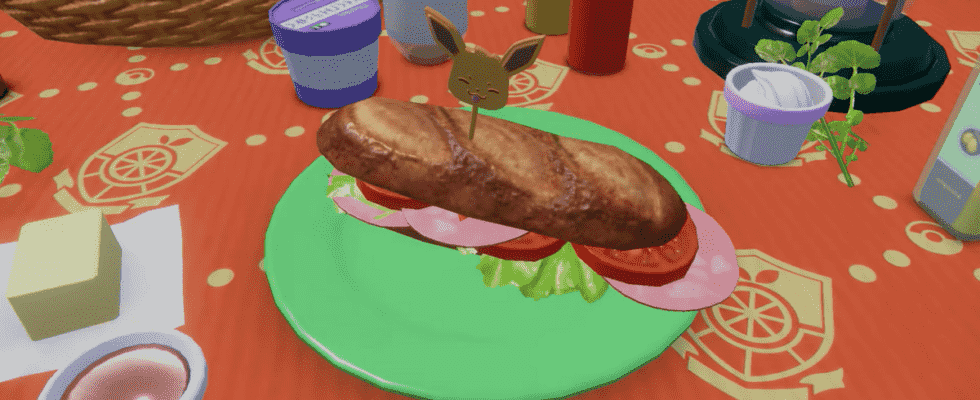 Vous pouvez faire des sandwichs élaborés pour Pokémon en Scarlet et Violet