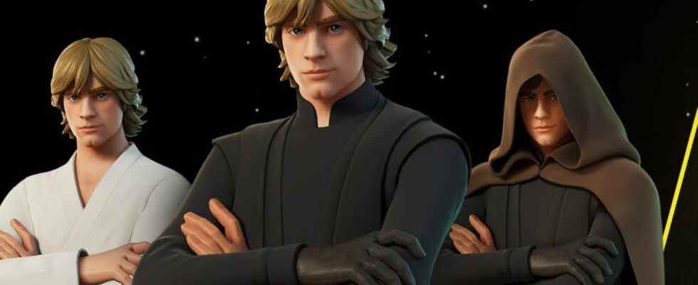 La collaboration Fortnite Star Wars ajoute l'équipement Han Solo, Luke et Leia