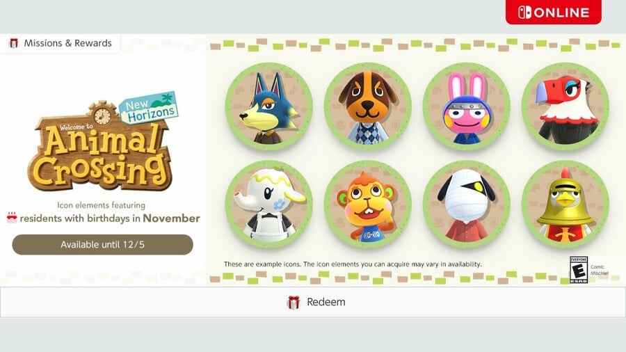 Animal Crossing Missions de novembre