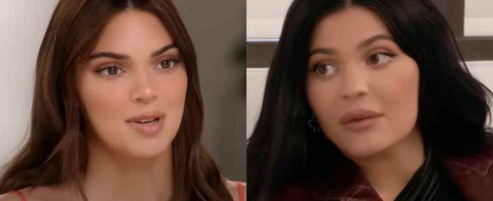 Kendall Jenner and Kylie Jenner in The Kardashians.