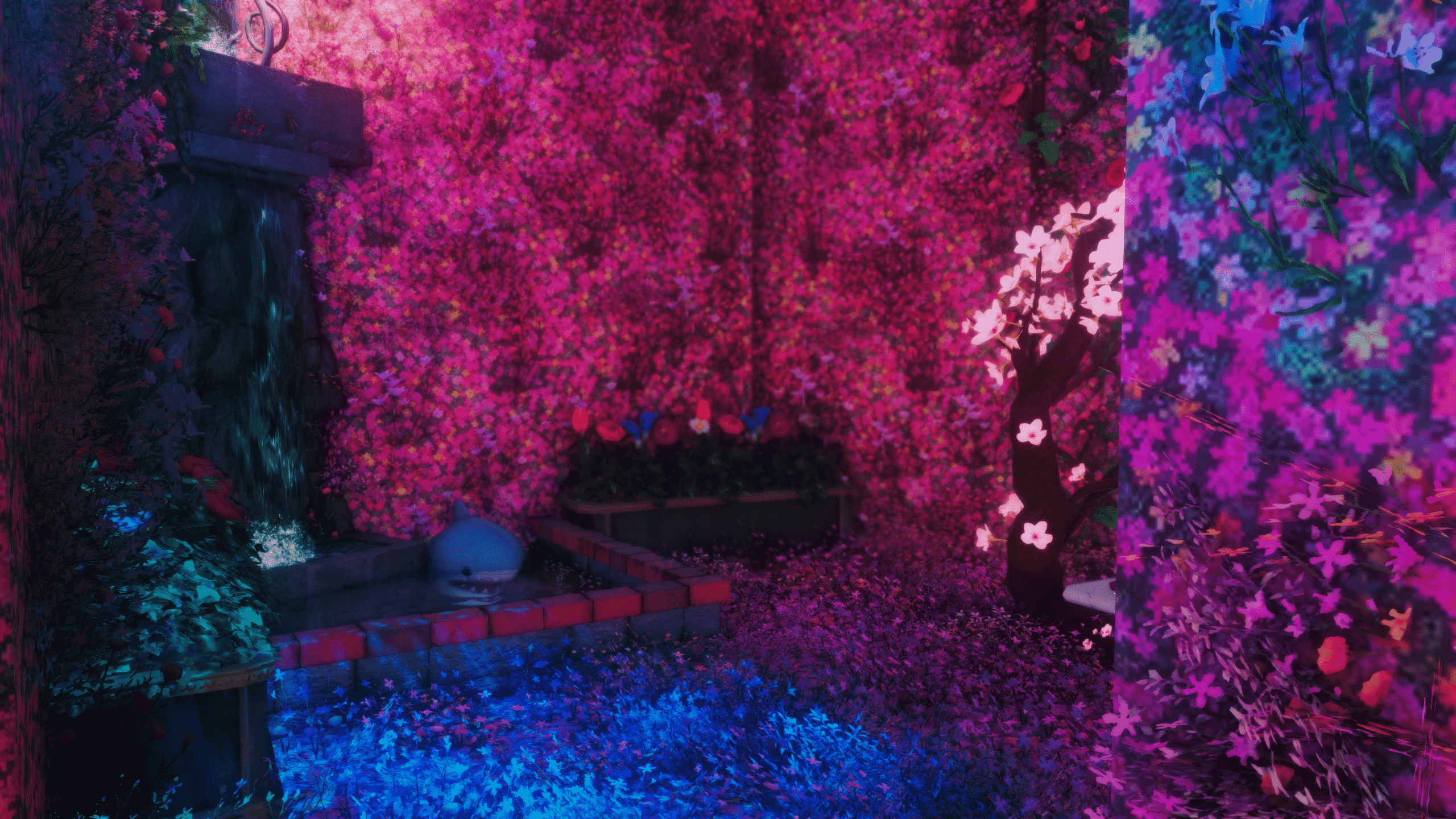 Une salle florale à l'intérieur du casino Phoenix Nights dans Final Fantasy 14