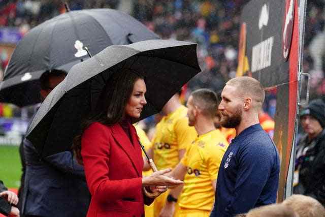 La princesse de Galles assiste au quart de finale de la Coupe du monde de rugby