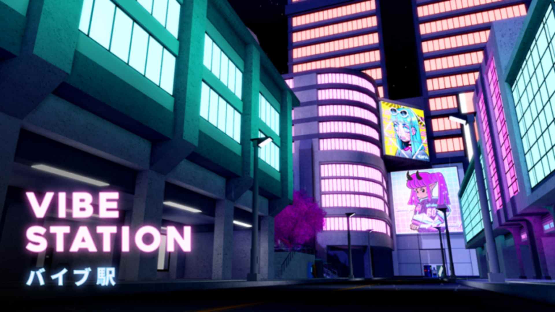 meilleurs jeux Roblox: un paysage urbain à la Tokyo baigné de néons