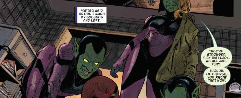 Dans la série Secret Invasion de Marvel, les Skrulls infiltrent les Avengers