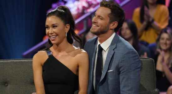 Gabby Windey and Erich Schwer on The Bachelorette.
