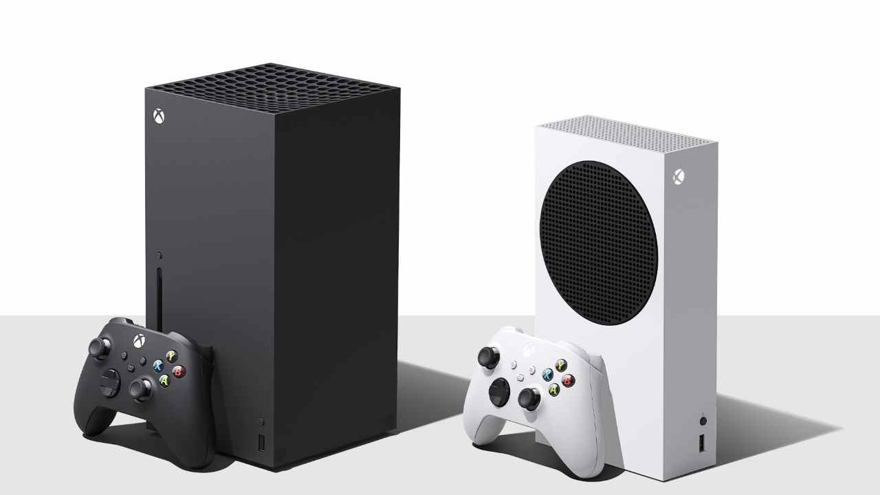 Une Xbox Series X et une Xbox Series S côte à côte
