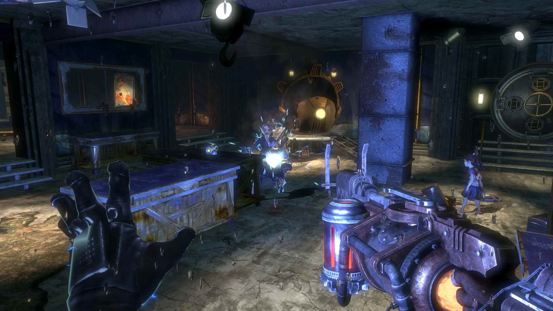 BioShock 2 Rivet Gun du point de vue de la première personne