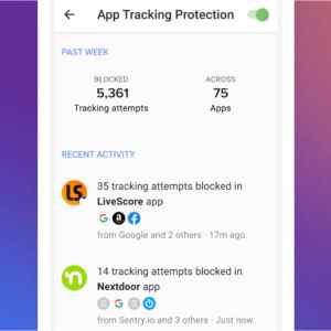 La protection contre le suivi des applications de DuckDuckGo vous montre des détails sur ce que vos applications Android tentent d'envoyer.