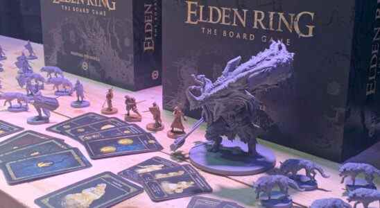 Elden Ring: The Board Game miniatures and boxes
