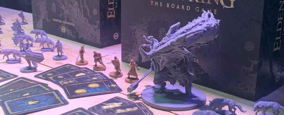 Elden Ring: The Board Game miniatures and boxes