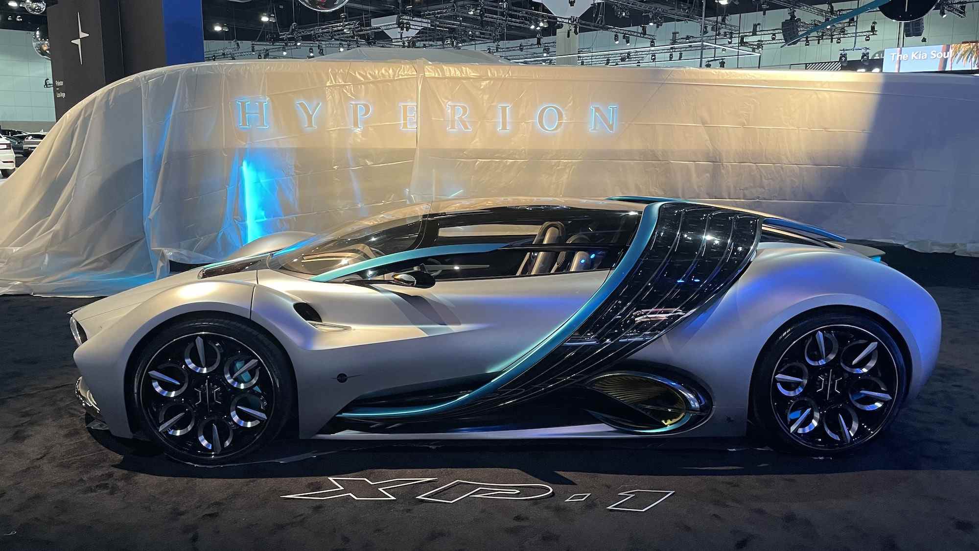 voiture de vaisseau spatial hyperion Salon de l'auto de Los Angeles 2022