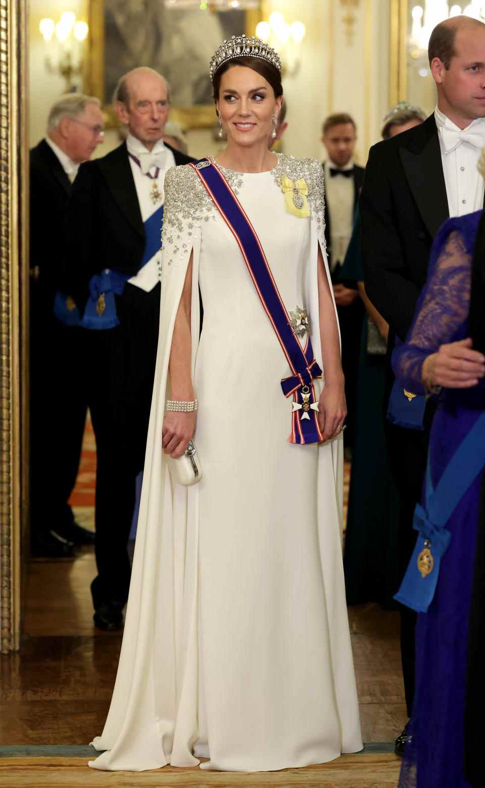 Princesse de Galles au banquet d'État au palais de Buckingham