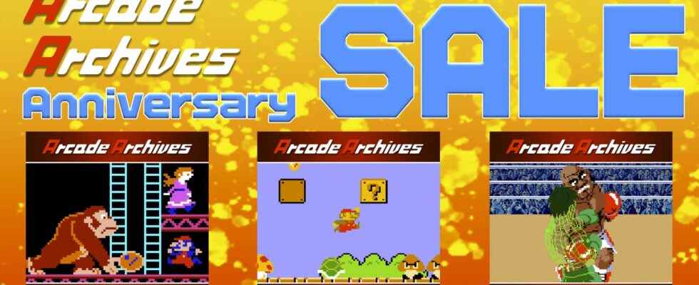 Vente anniversaire Arcade Archives en direct sur le Switch eShop