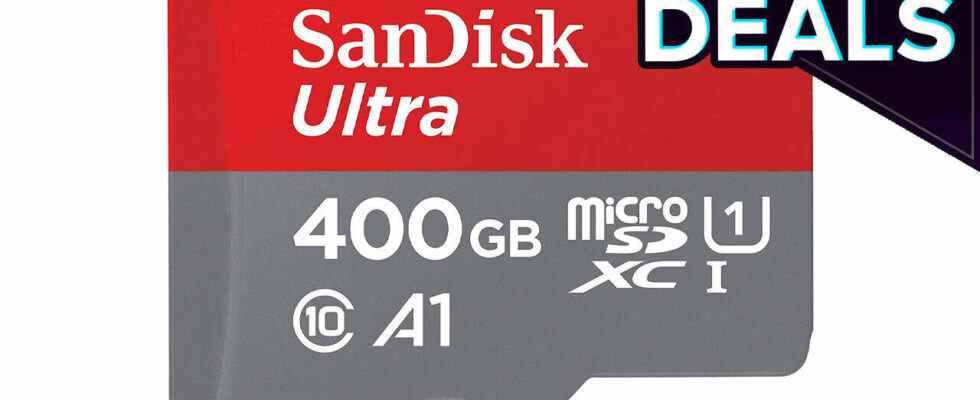 Saisissez cette carte MicroSD de 400 Go à prix réduit pour Switch ou Steam Deck