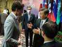 Le premier ministre Justin Trudeau est réprimandé par le président chinois Xi Jinping lors du sommet du G20 mercredi pour ce que Xi a allégué être la fuite des détails d'une conversation privée avec la presse.