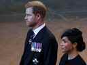 Le prince Harry et Meghan, duchesse de Sussex.