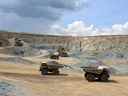 Mine d'or North Mara de Barrick Gold Corp. en Tanzanie, en Afrique, en 2010.