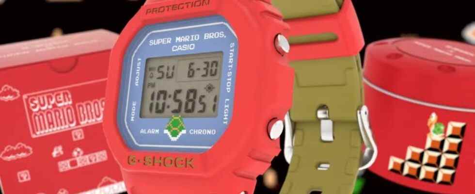 Casio G-Shock lance une montre Super Mario en édition limitée, et c'est magnifique