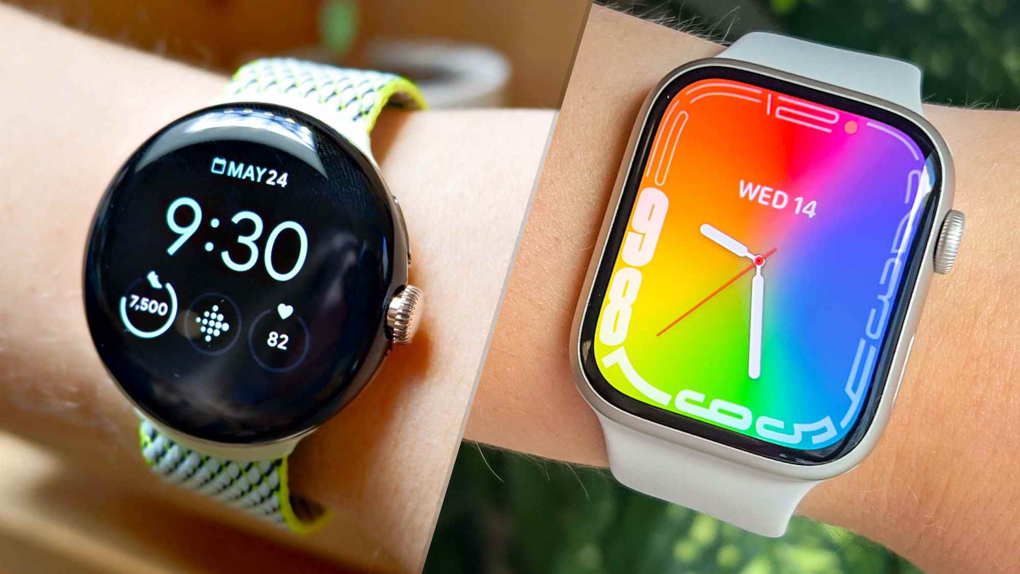 Google Pixel Watch contre Apple Watch Series 8