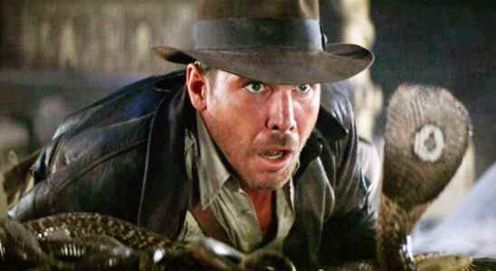 Harrison Ford and Snake in Indiana Jones