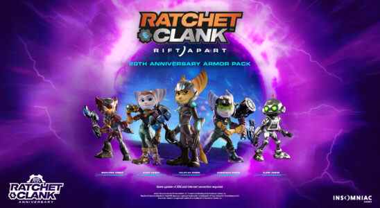 La mise à jour Ratchet & Clank: Rift Apart '20th Anniversary Armor Pack' est maintenant disponible