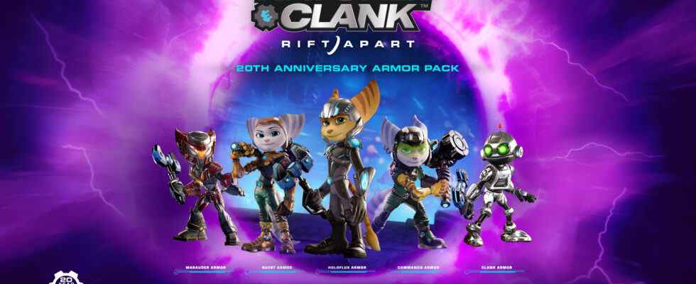 La mise à jour Ratchet & Clank: Rift Apart '20th Anniversary Armor Pack' est maintenant disponible
