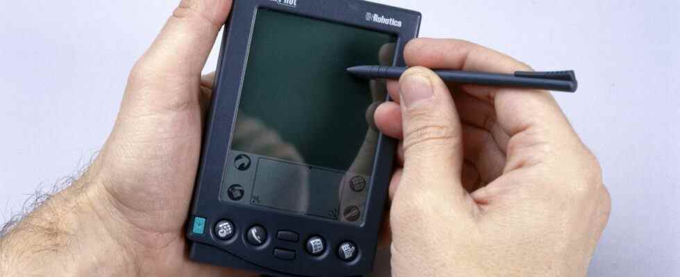 A Palm Pilot device from 1998