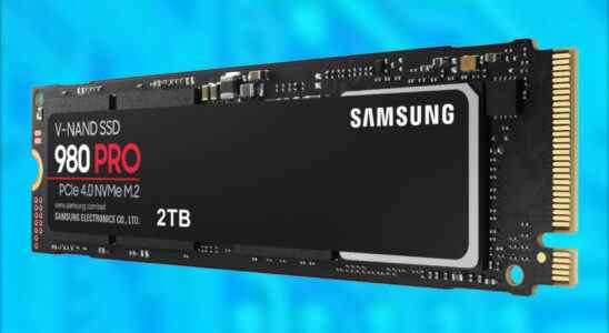 Le SSD Samsung 980 Pro 2 To tombe à son prix le plus bas jamais enregistré sur Amazon