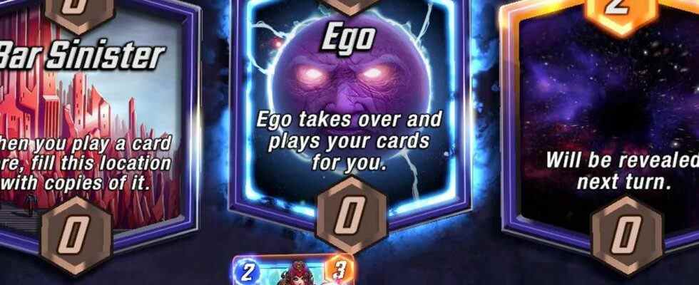 Le développeur de Marvel Snap explique l'inclusion bizarre de l'ego, l'emplacement qui joue au hasard vos cartes pour vous