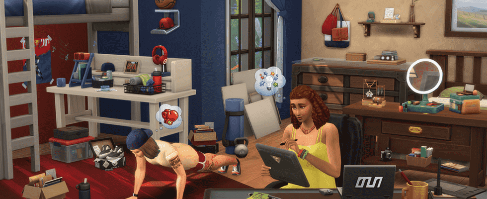 Les Sims 4 dit 'Merde, tu vis comme ça ?'