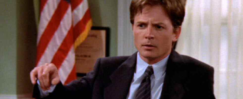 Michael J. Fox in Spin City.