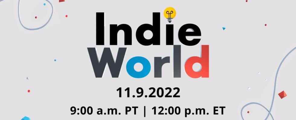 Nintendo Indie World Showcase 9 novembre : heure de début et comment regarder