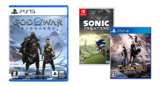 Sorties de jeux japonais de cette semaine : God of War Ragnarok, Sonic Frontiers, Tactics Ogre : Reborn, etc.