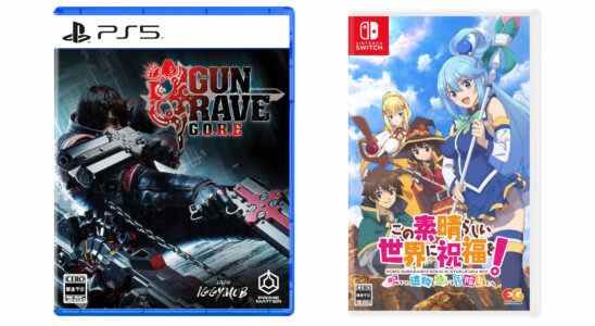Sorties de jeux japonais de cette semaine : Gungrave GORE, la suite du RPG du donjon de KonoSuba, plus